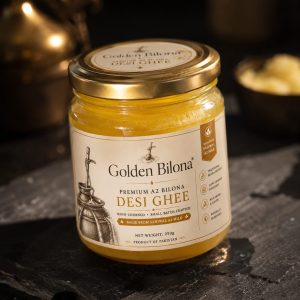 Golden bilona jar